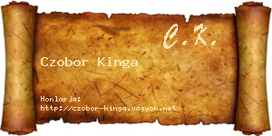 Czobor Kinga névjegykártya